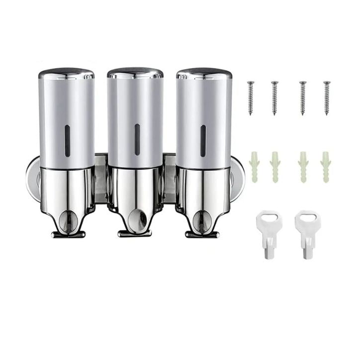 Wall-mounted soap dispenser – 500 ml capacity with pump mechanism