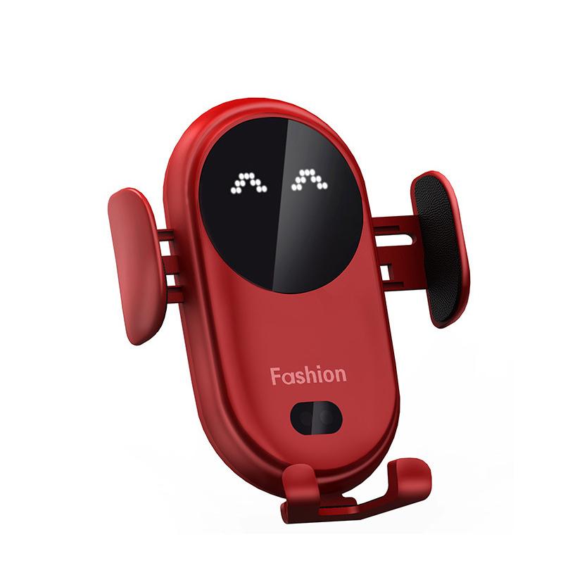 Wireless car charger with automatic phone holder