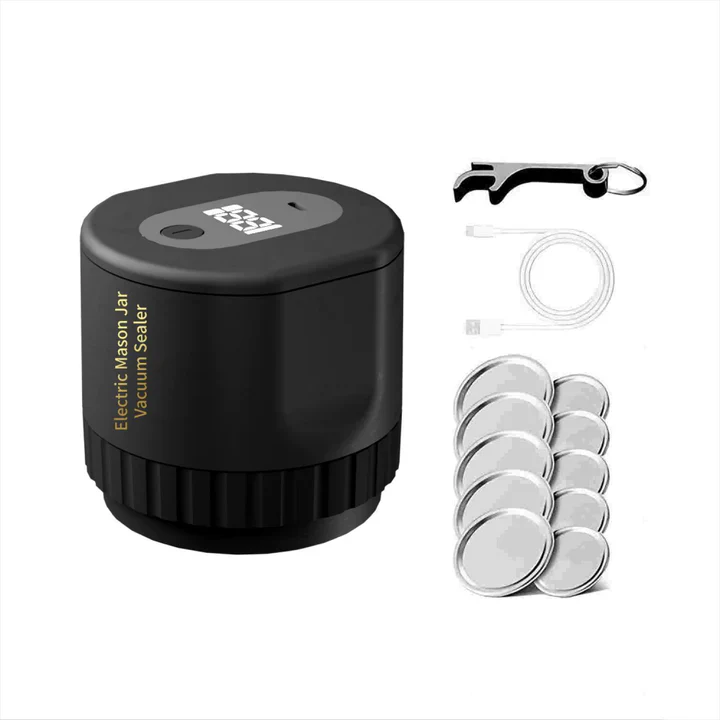 Electric Vacuum Sealer for Mason Jars – Airtight in 30 Seconds