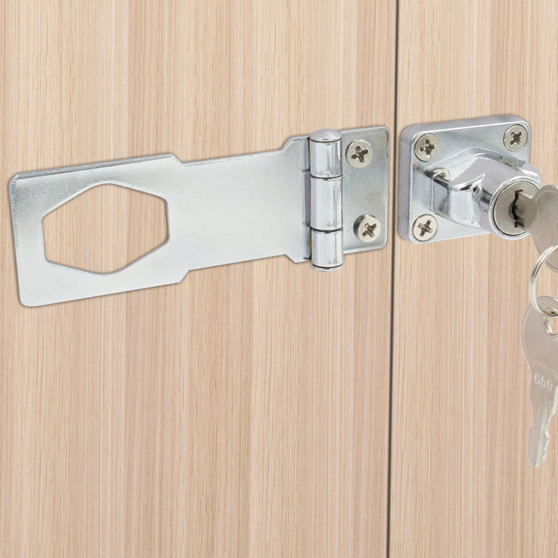 Door lock with hinge bolt and 2 keys