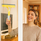 3-in-1-Fensterabzieher mit Sprühfunktion – Streifenfreies Glas in einem Durchgang