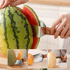 Melon slicer with stainless steel blade