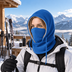 Wintermütze mit Nackenschutz und winddichter Außenschicht