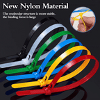 Selbstschließende Kabelbinder aus Nylon – Wiederverwendbar (100 Stück) -   Mivoza Deutschland