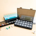 Medication Organizer 28 Compartments – Weekly Dispenser for Tablets