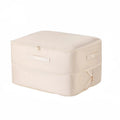 Compression bag for clothing with double zipper