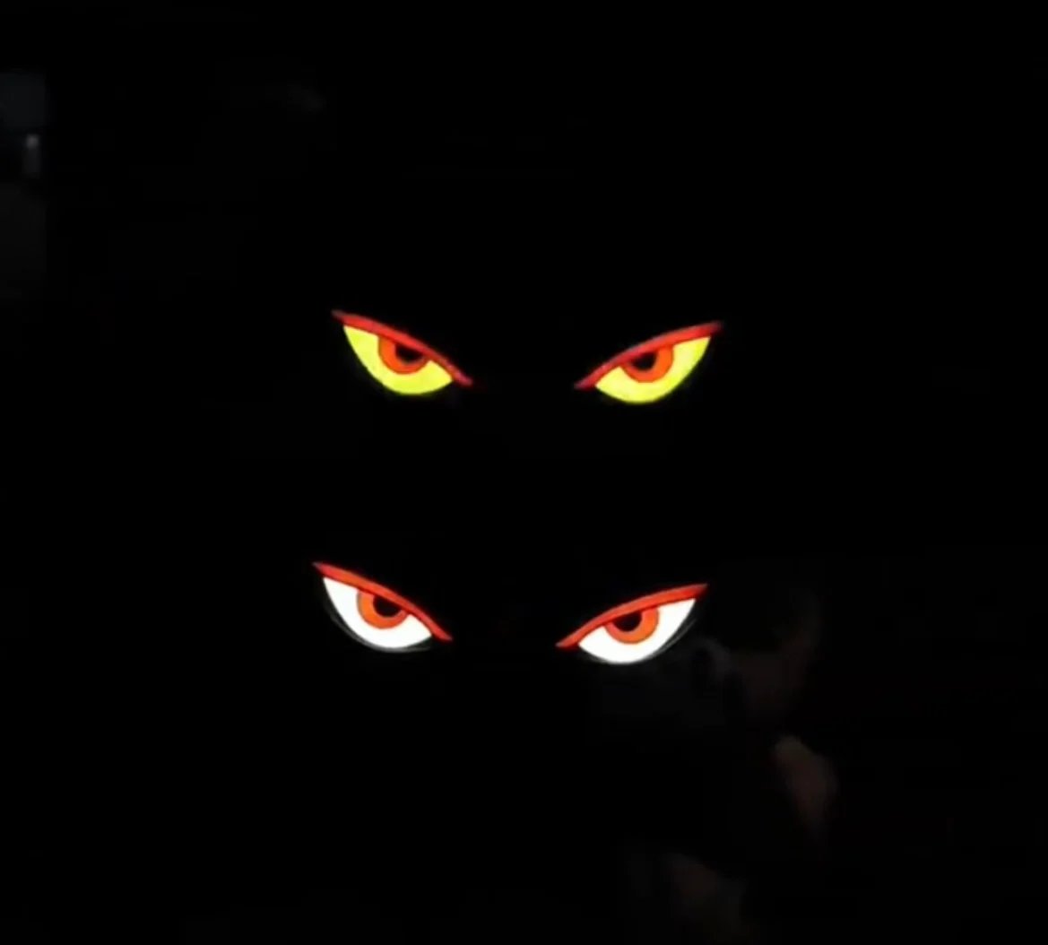 LED Car Window Light Solar with Eye Design
