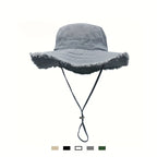 Bucket Hat Baumwolle mit verstellbarem Zugband