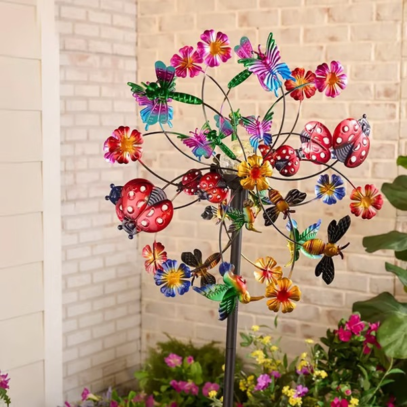 Kinetic Wind Spinner Garden – Rotating Garden Decoration