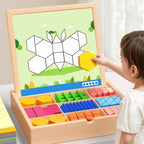 Magnetische Holzbausteine mit Musterkarten -   Mivoza Deutschland