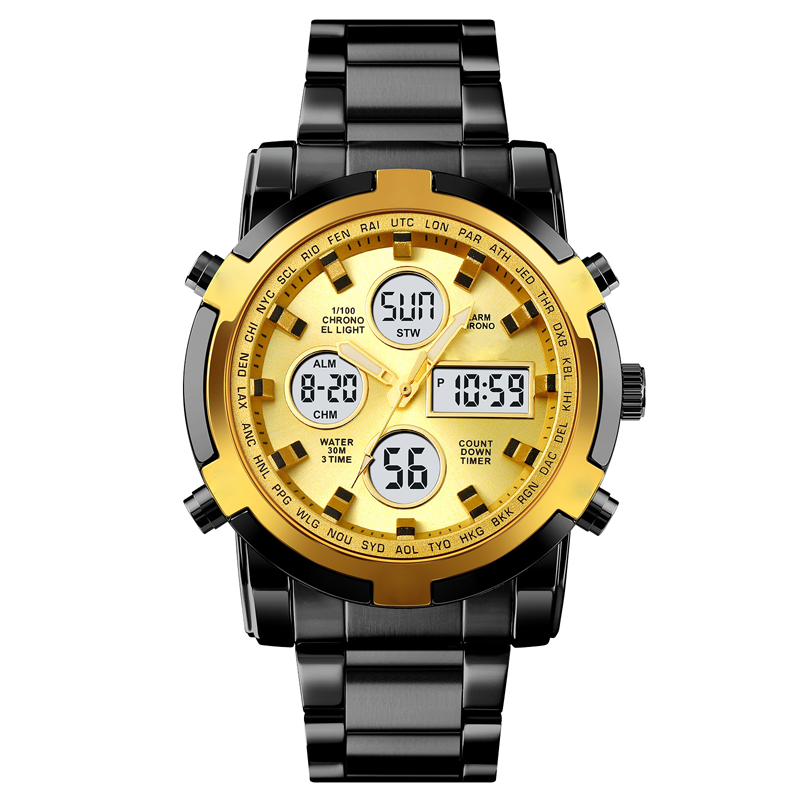 Digital-Armbanduhr mit Multifunktionsdisplay