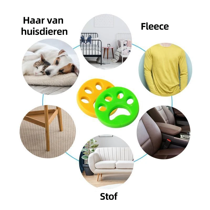 Pet hair remover silicone for washing machine and dryer