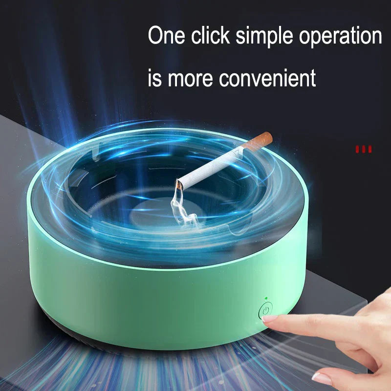 Electronic ashtray with air purifier