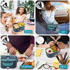 Elektrische Lunchbox mit Heizfunktion – Edelstahl