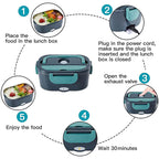 Elektrische Lunchbox mit Heizfunktion – Edelstahl