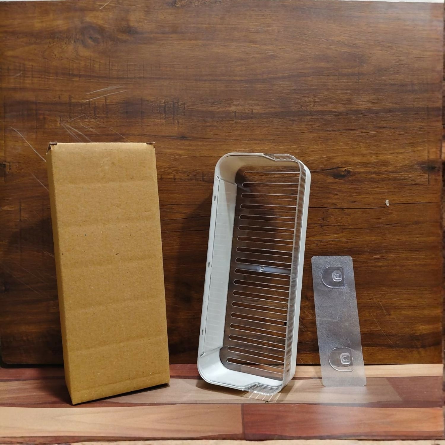 Drill-free shelf with drain – plastic wall shelf