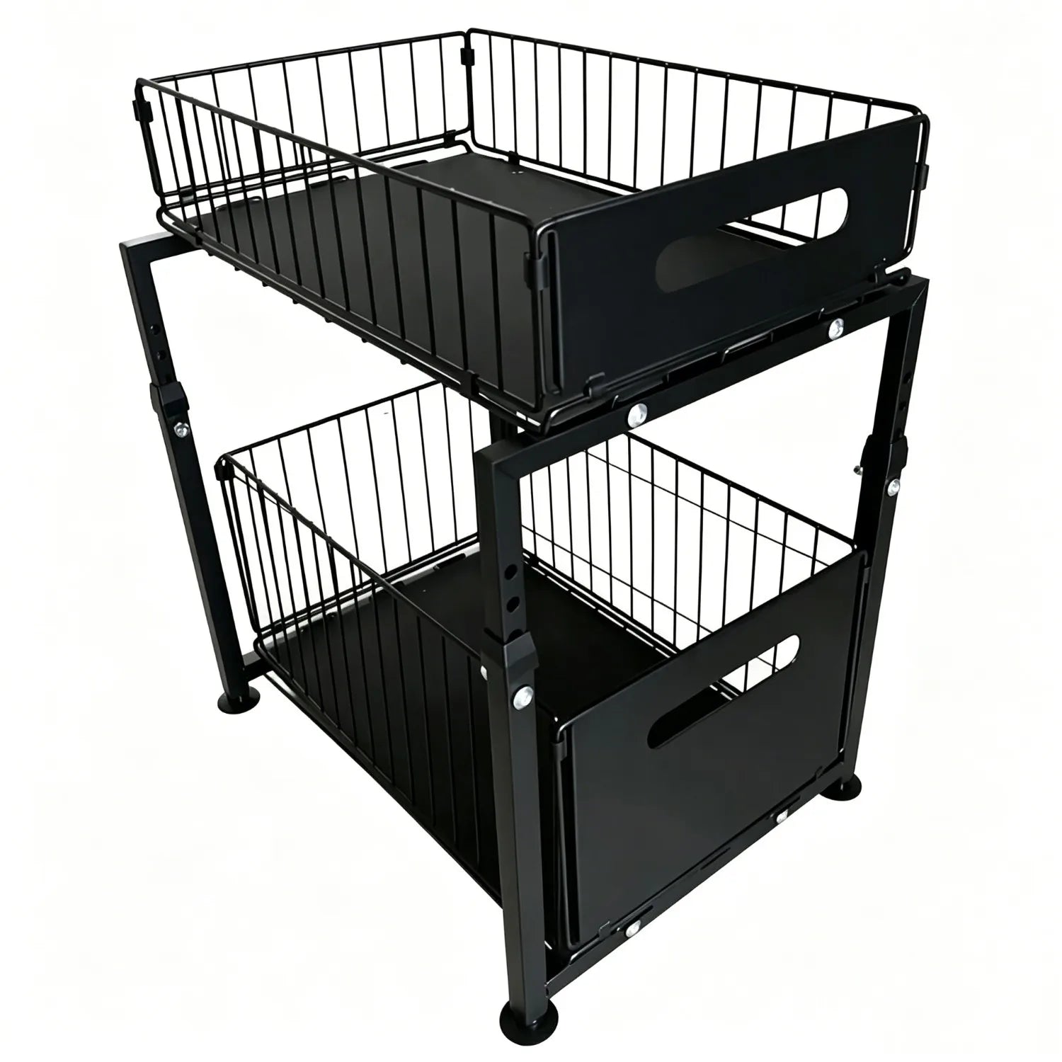 Ausziehbarer Küchenschrank-Organizer 2-stufig