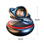 Solar Car Air Freshener – Rotating Orbital Design with Scent Stone