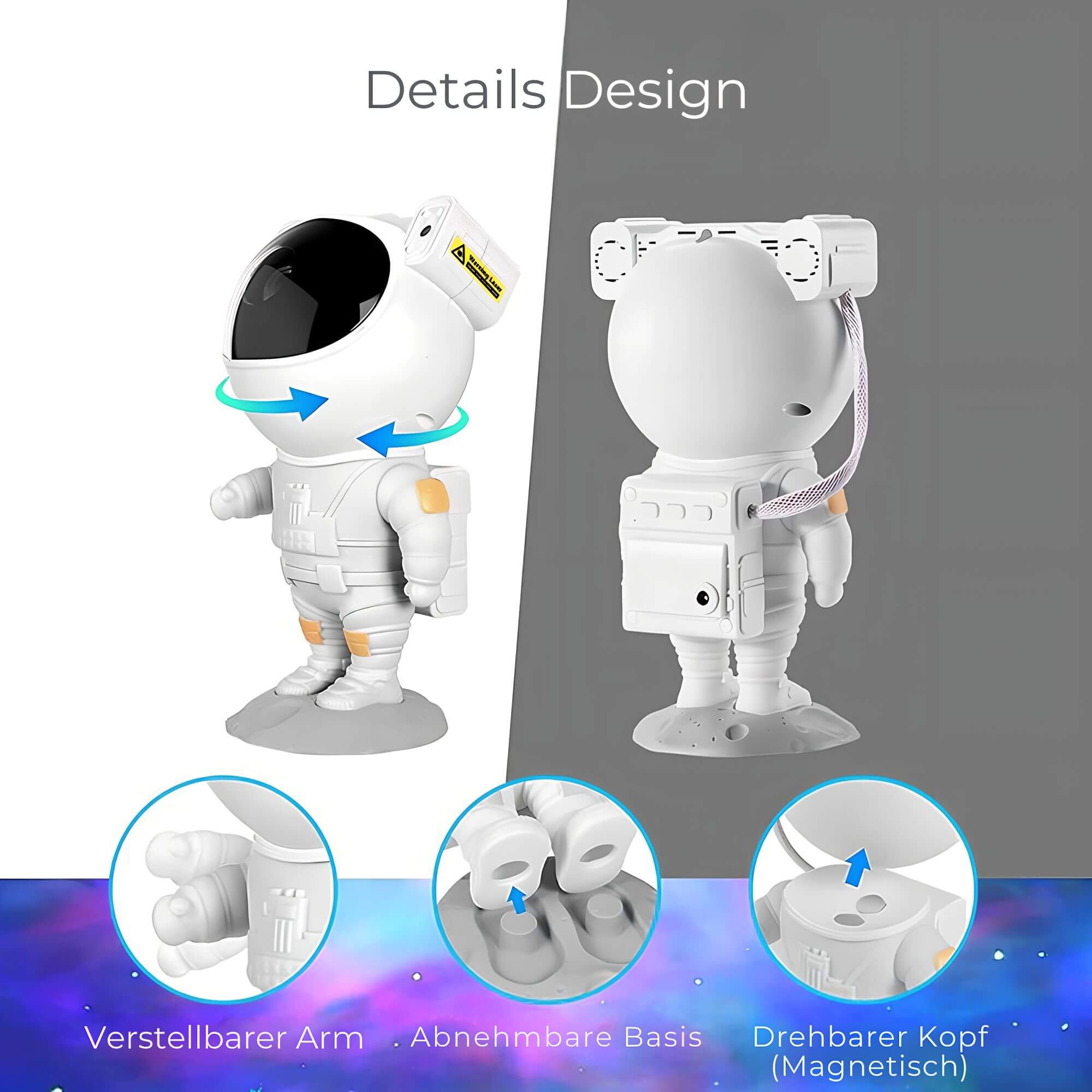 Astronaut Starry Sky LED Projector – Magical Atmosphere
