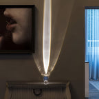 Ovale Tischlampe mit warmem Stimmungslicht