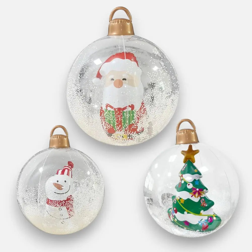 Aufblasbare Weihnachtskugel mit Licht — Mit Fernbedienung steuerbar Mivoza Deutschland