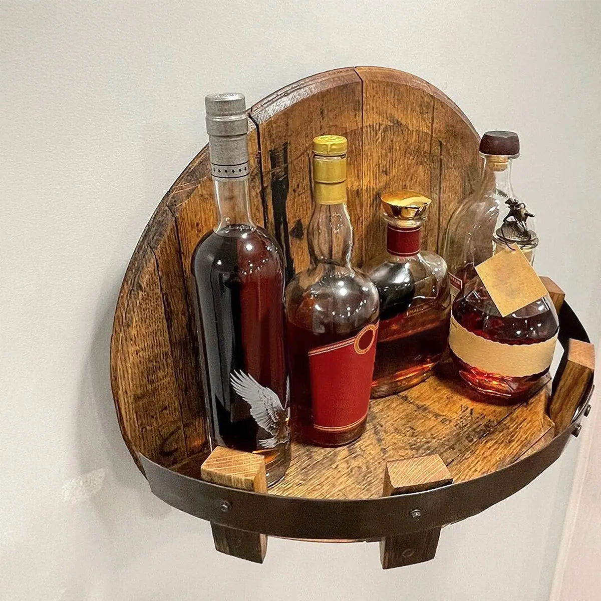 Authentischer Wandflaschenhalter aus Holz Mivoza Deutschland