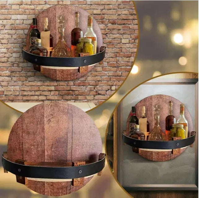 Authentischer Wandflaschenhalter aus Holz Mivoza Deutschland