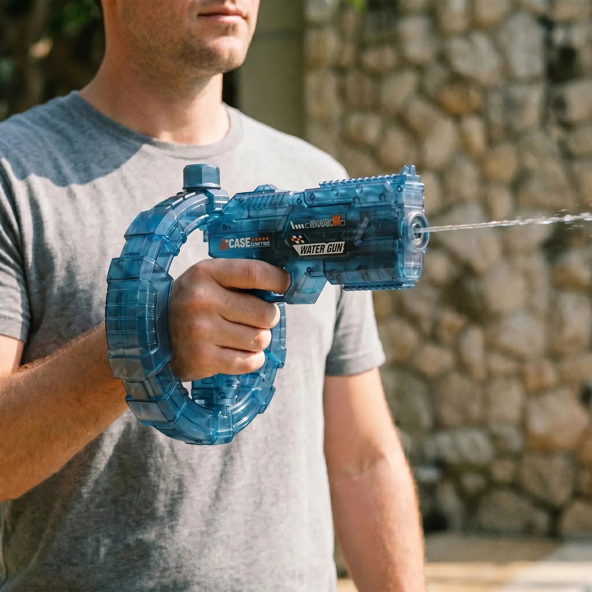 Wasserspritzpistole mit Ring-Tank und automatischem Motor