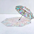 Automatischer Regenschirm – Vintage-Design mit Buntglas und Windschutz Mivoza Deutschland