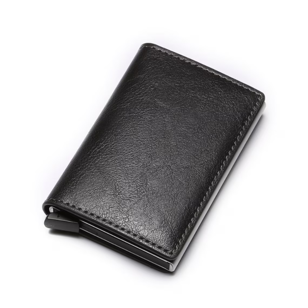 Aluminum Card Holder with Money Clip – RFID Protected