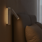 LED-Leselampe drehbar für Bett und Wohnbereich
