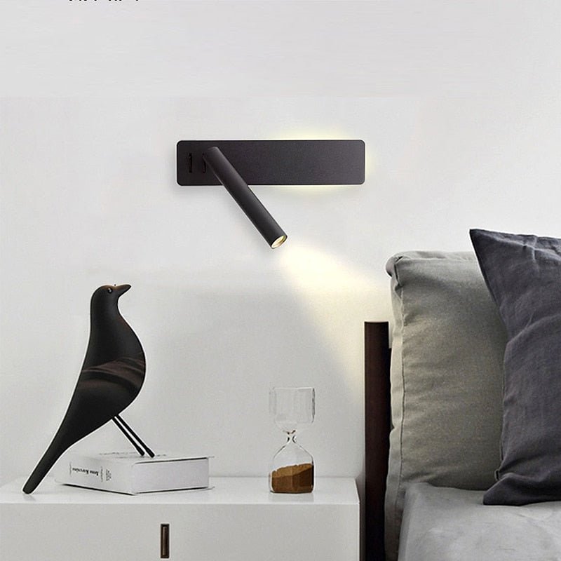 LED-Leselampe drehbar für Bett und Wohnbereich