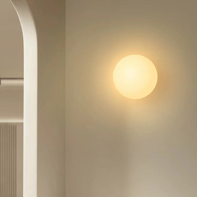 Wandlampe Glas rund mit G9-Fassung – Moderne Kugelform