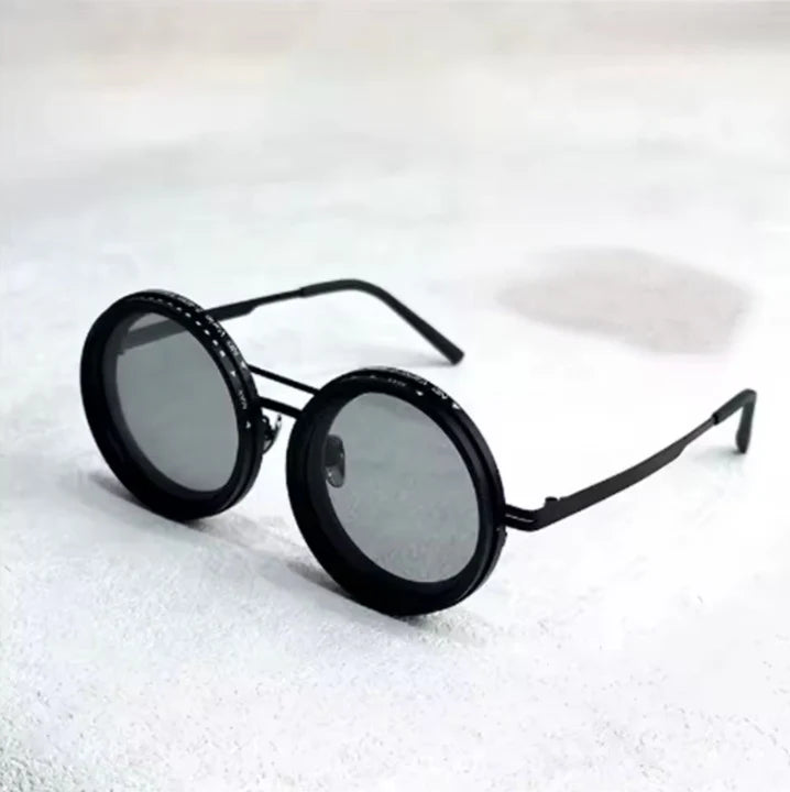 Retro sunglasses with UV400 protection – round lenses