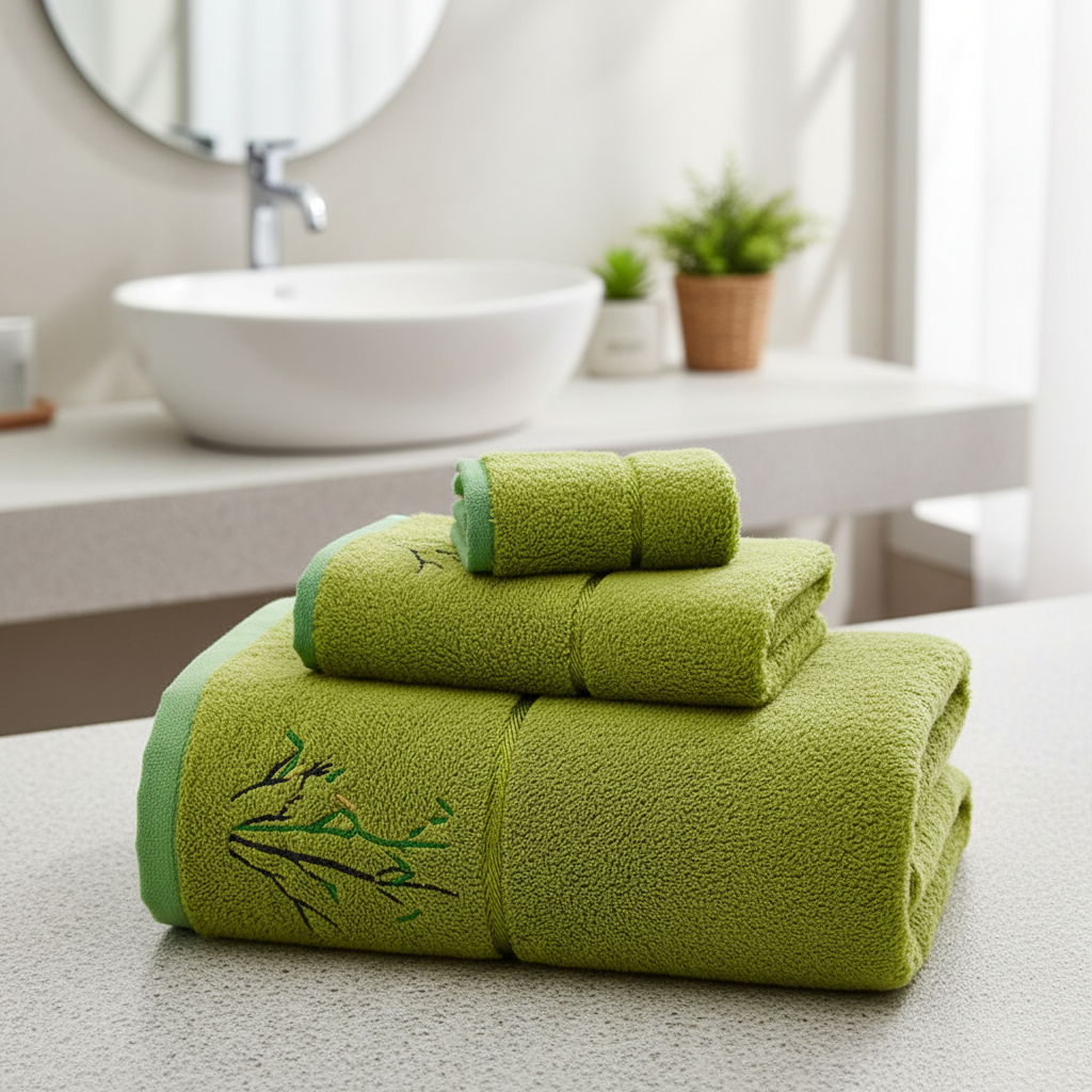 Handtuchset Bambus – Antibakteriell und ultraabsorbierend