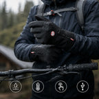 Beheizte Handschuhe USB mit Fleecefutter wasserdicht