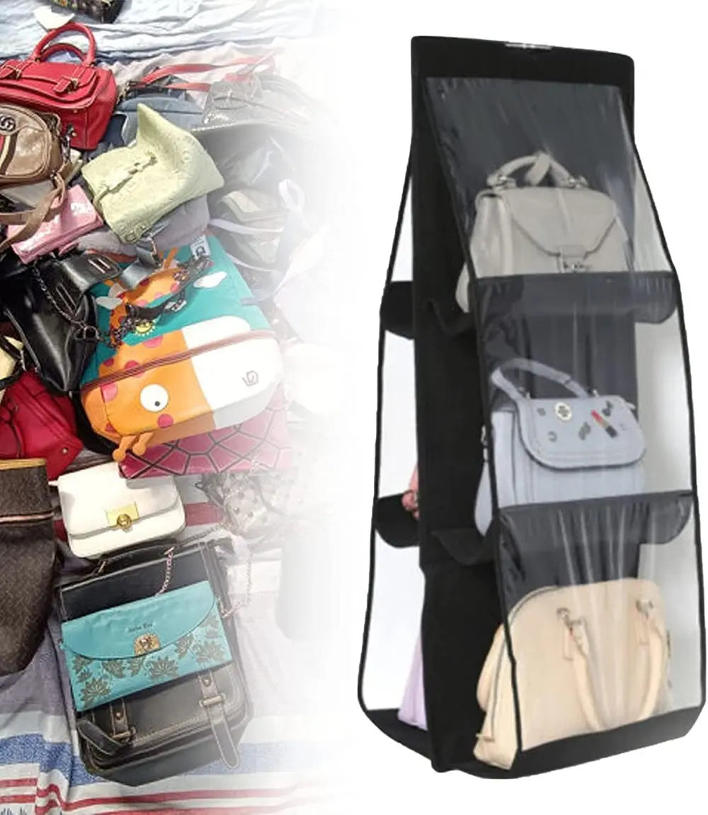 Double-sided hanging storage bag – six-layer organizer for – Mivoza Deutschland