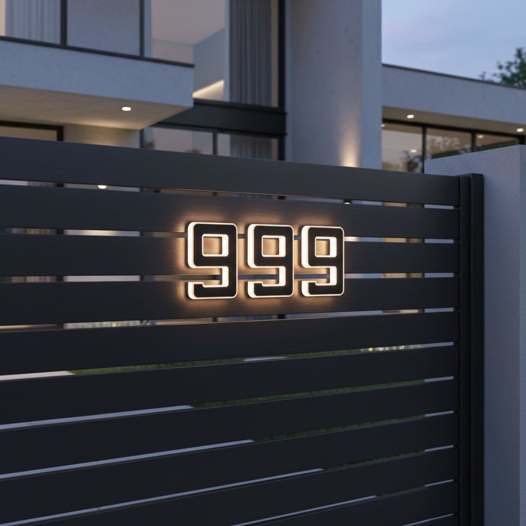 Beleuchtete Hausnummer LED – Klare Sichtbarkeit Tag und Nacht