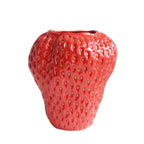 Keramik-Vase Erdbeere-Form mit glasierter Oberfläche