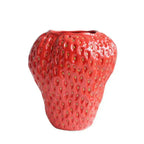 Keramik-Vase Erdbeere-Form mit glasierter Oberfläche