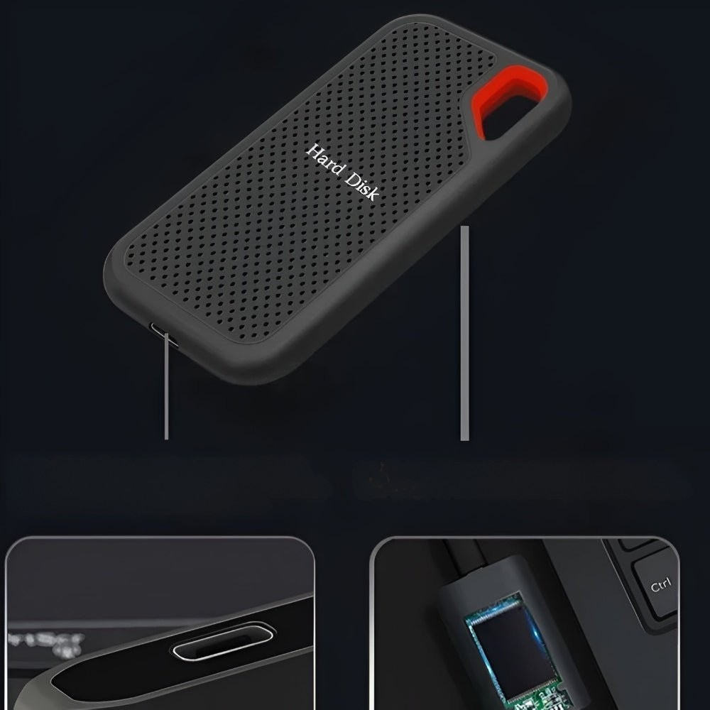 Portables Externes SSD-Laufwerk mit USB-Typ-C