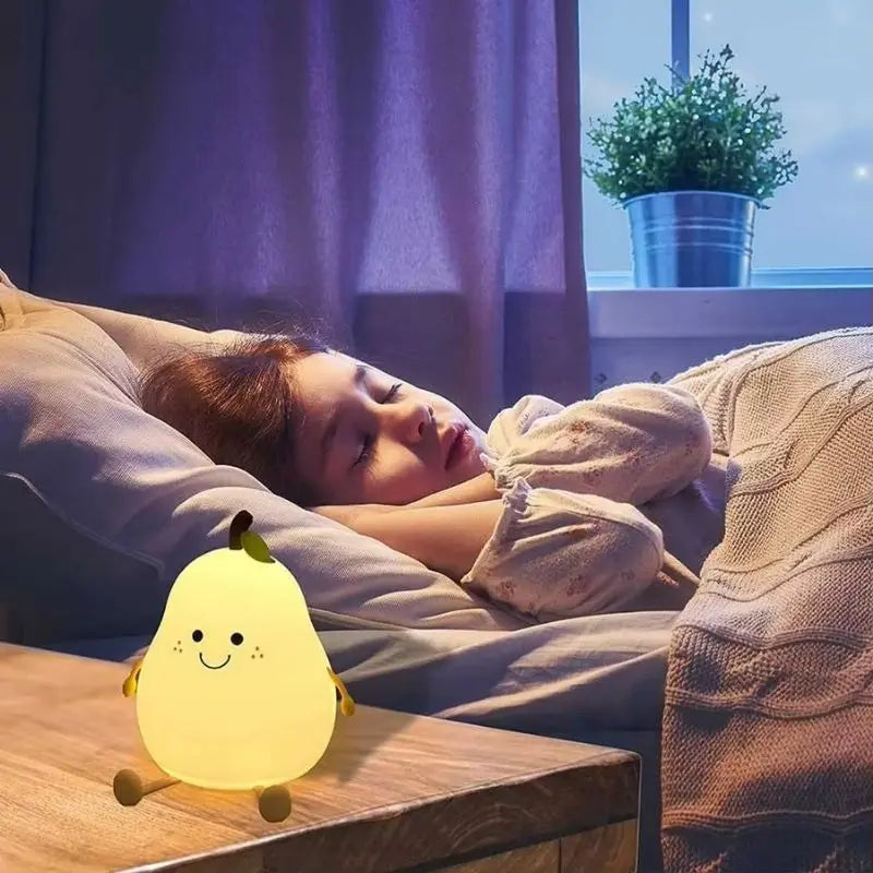 Birnenförmiges Nachtlicht aus Silikon Mivoza Deutschland