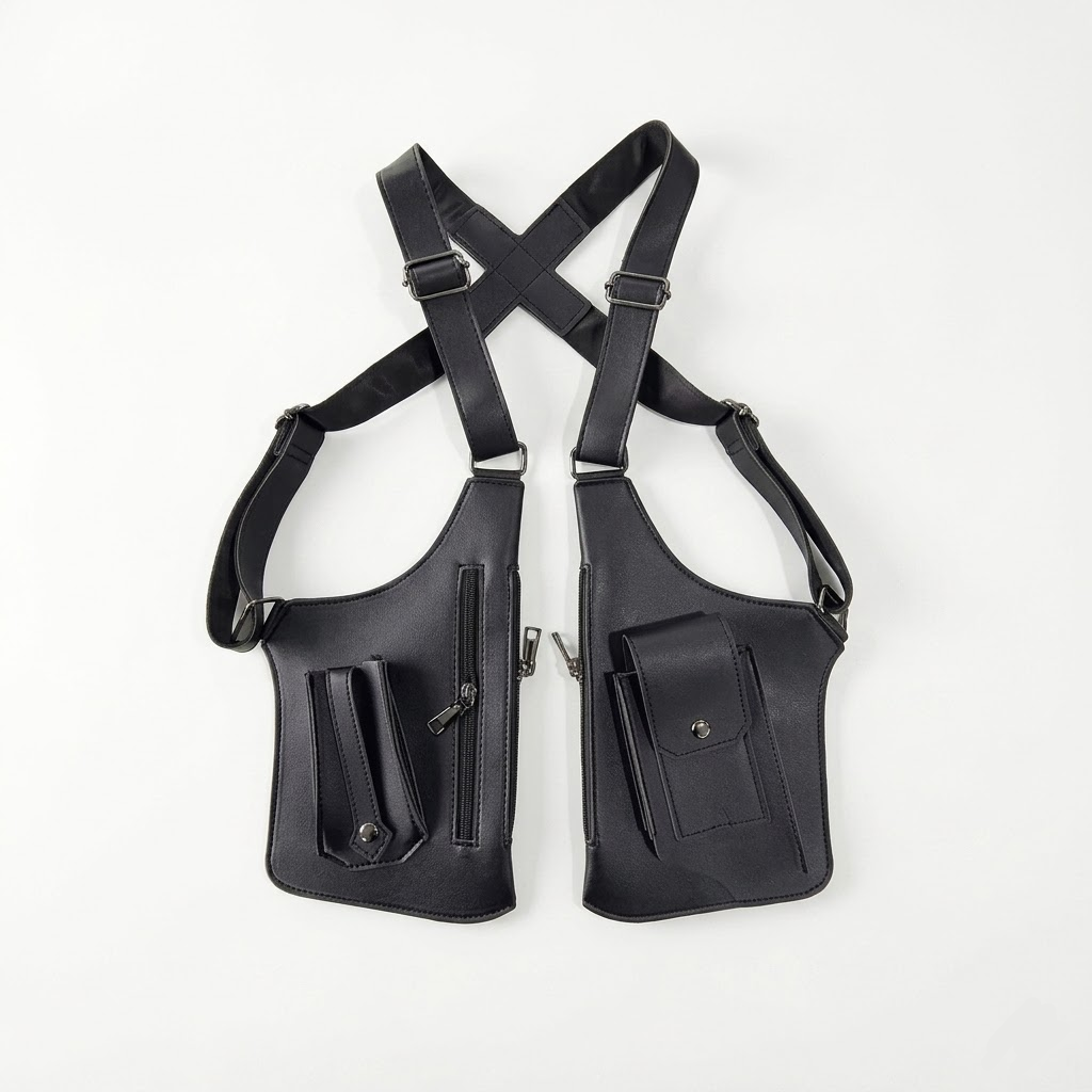 Herren Schultertasche Crossbody mit verstellbarem Riemen