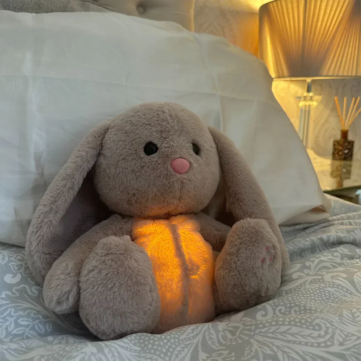 Kuscheltier Hase mit Atemfunktion – Beruhigend für den Schlaf