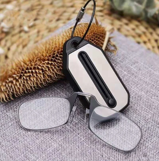 Foldable Reading Glasses with Keychain Case