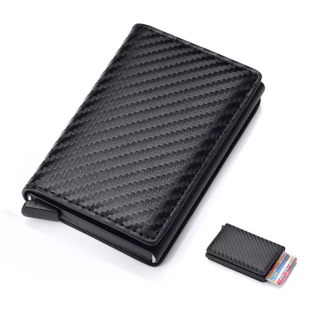 Aluminum Card Holder with Money Clip – RFID Protected