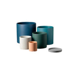 Ceramic Flower Pot with Saucer – Matte Surface