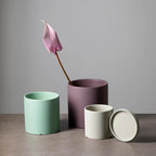 Ceramic Flower Pot with Saucer – Matte Surface