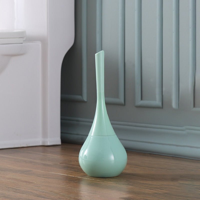 Toilettenbürste mit Silikonkopf und belüftetem Halter