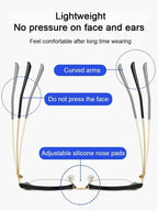 Reading glasses with blue light filter – ultra-light and scratch-resistant